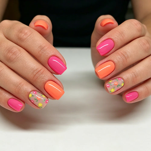 Kreatives Floral Nail Art Set Karnz