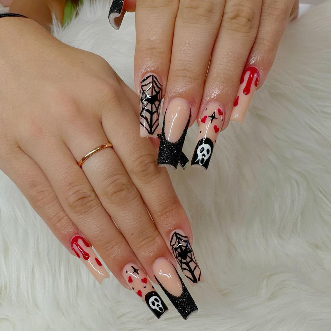 Halloween-Themen Nagelkunst Verlängerungen Karnz