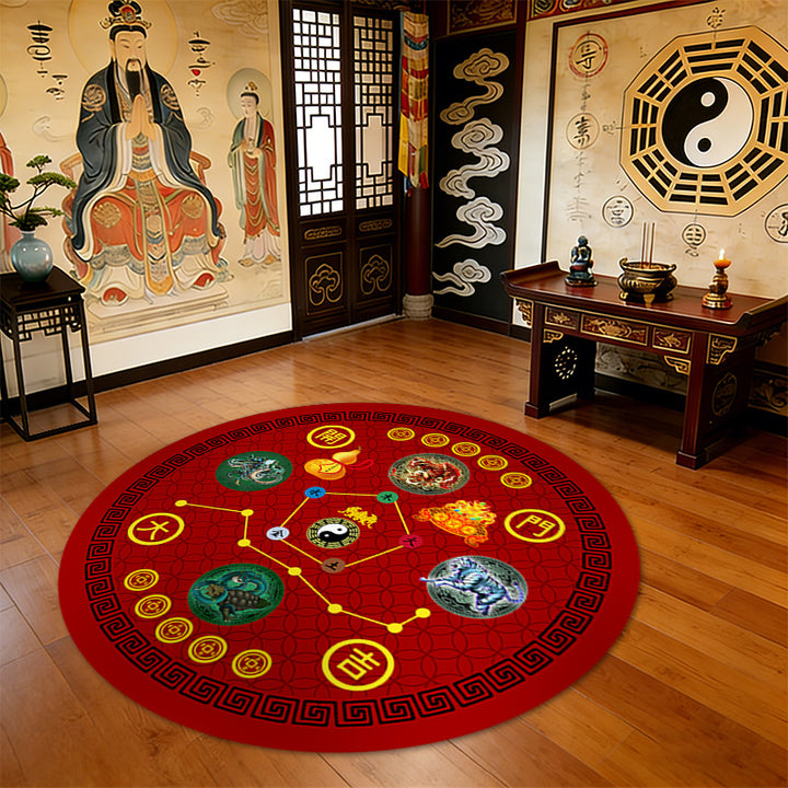 Runde Feng Shui Teppich