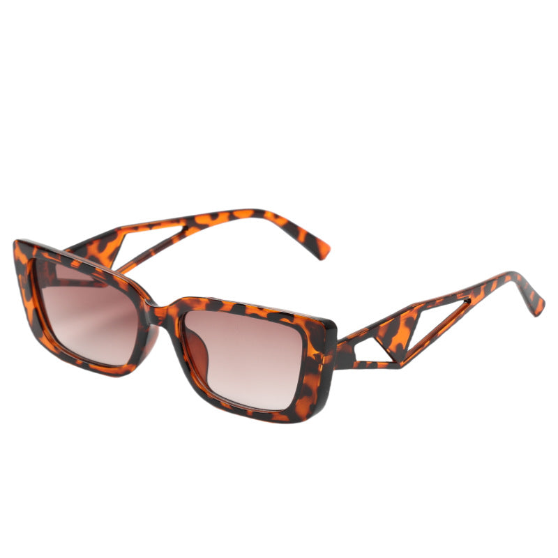 Damen quadratische Sonnenbrille mit innovativem Designelement Karnz