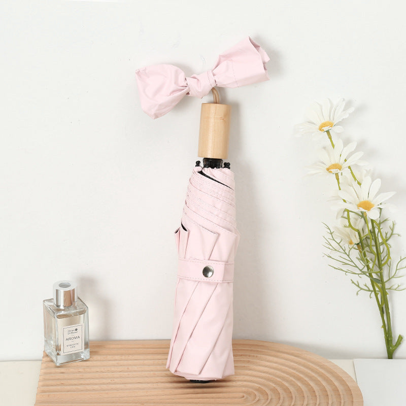 Damen eleganter Garten-Faltschirm mit floralem Design Karnz