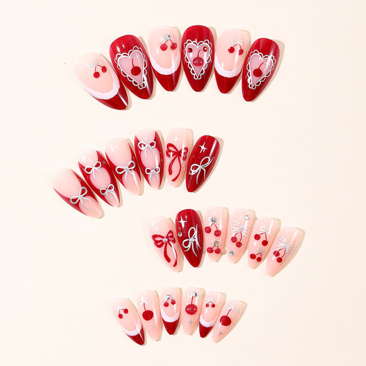 Künstlerisches Kirschblüten Nagelkunst Set Karnz
