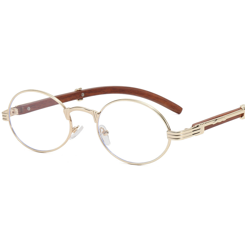 Damen runde Designer-Sonnenbrille mit innovativem Metallrahmen Karnz
