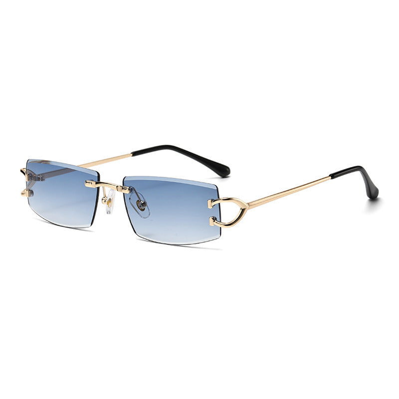 Damen Elegante Minimalistische Sonnenbrille mit einzigartigen Metalldetails Karnz