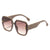 Damen modische Sonnenbrille mit quadratischem Rahmen und trendigen Gläsern Karnz
