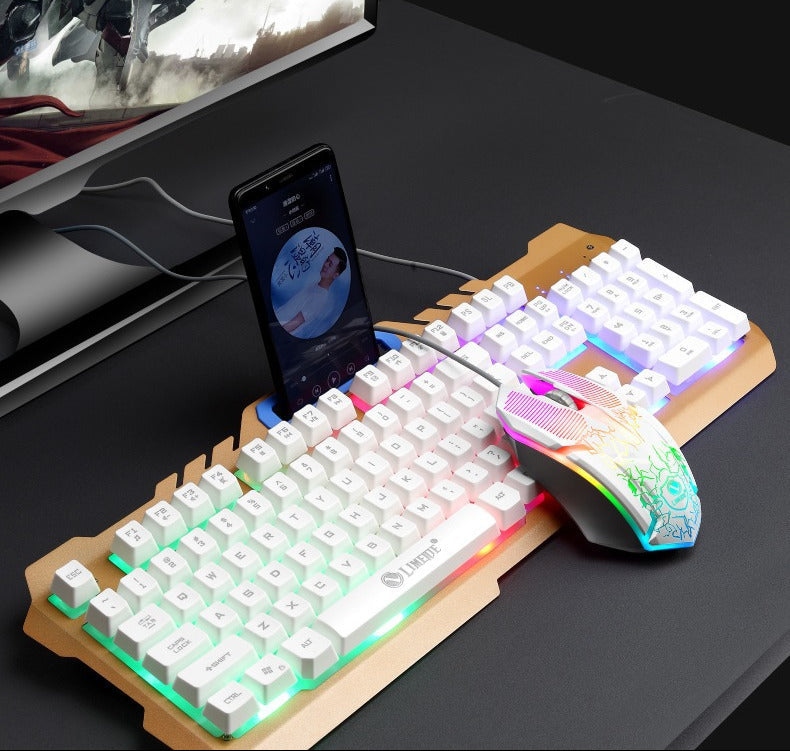 Mechanische Gaming-Tastatur und Hochleistungs-RGB-Maus-Kombo Karnz