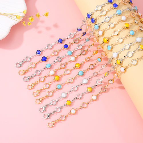 Elegante Perlen Charm Fußkettchen Karnz