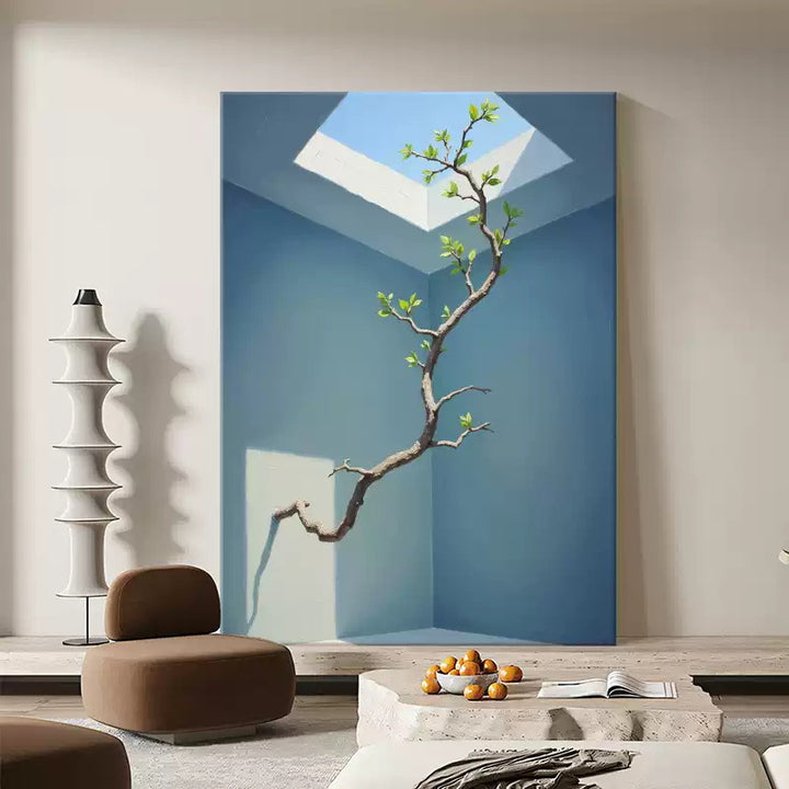 Abstrakte, von der Natur inspirierte Leinwandkunst