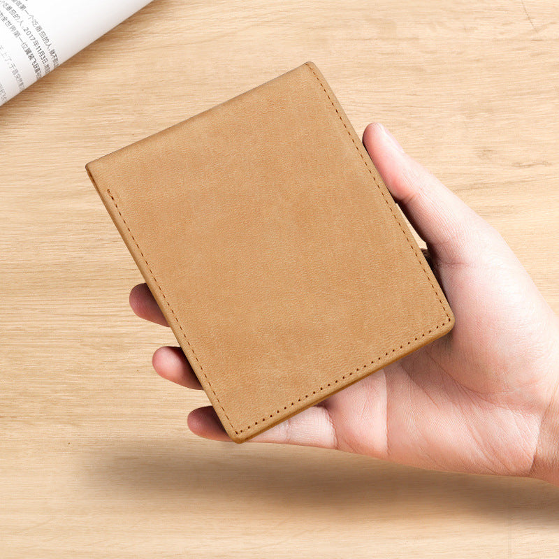 Leder Bi-Fold Geldbörse Karnz