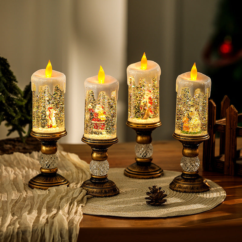 Weihnachtsdekoration Laterne mit Schneekugel Karnz