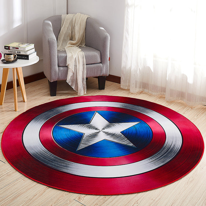 Captain America Shield-Themed Teppich