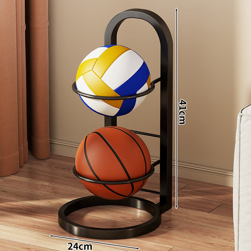 Vertikaler Vier-Ball-Freistehender Sportball-Lagerregalständer
