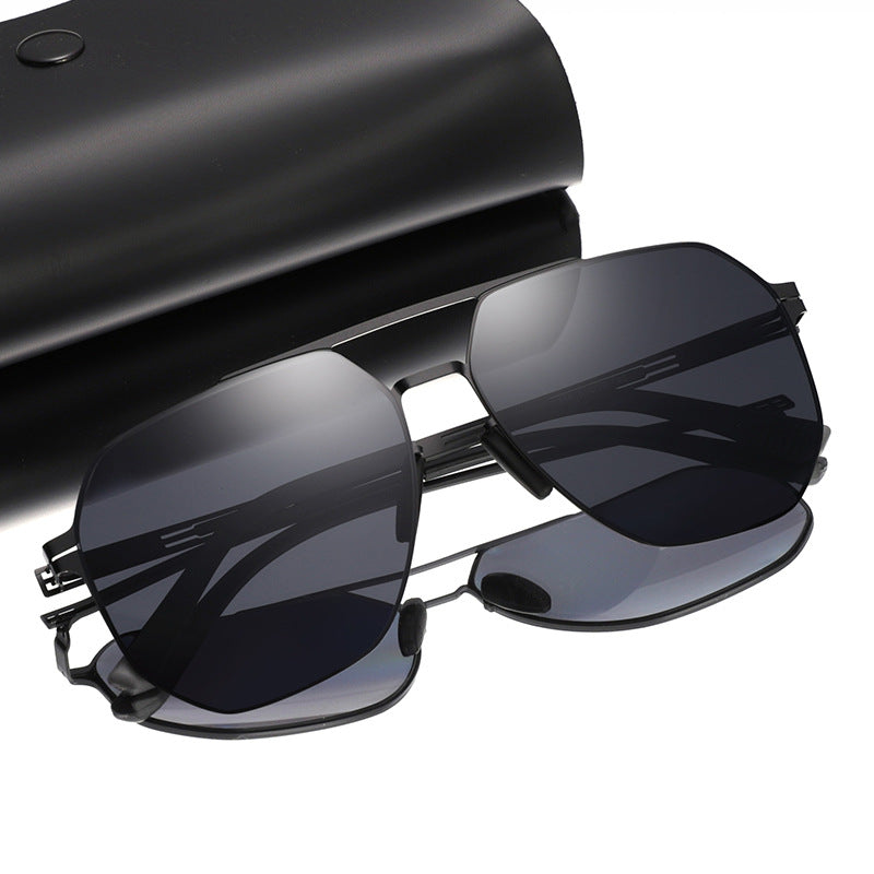 Premium Geometrischer Rahmen Sonnenbrille Karnz