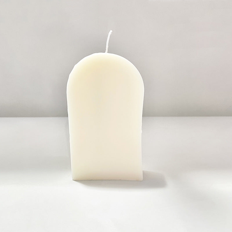 Minimalistische Bogen-Top Skulpturale Säul kerze