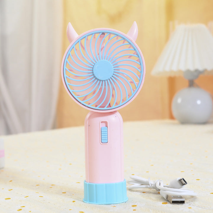 Damen Tragbarer Mini-Handventilator im verspielten Tierdesign Karnz