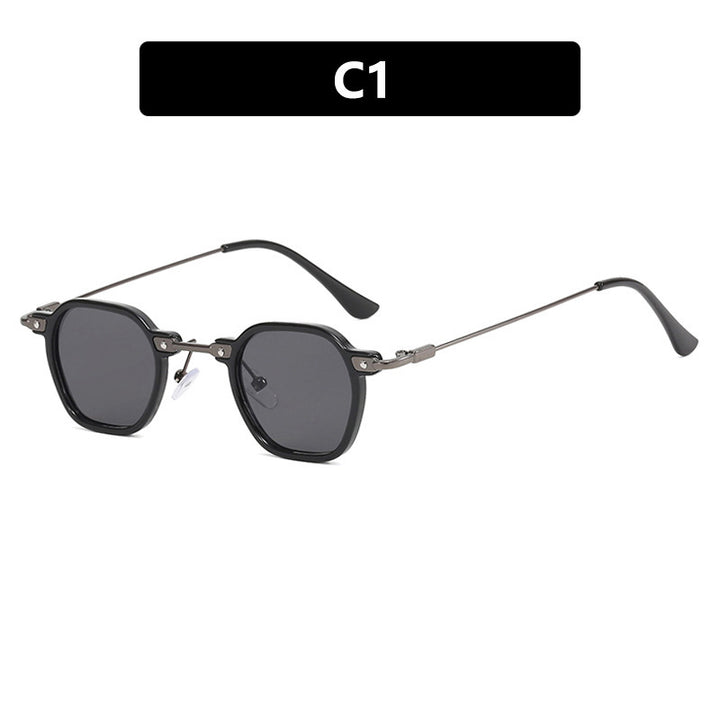 Damen modische Sonnenbrille im eleganten Design mit sechseckigem Rahmen Karnz