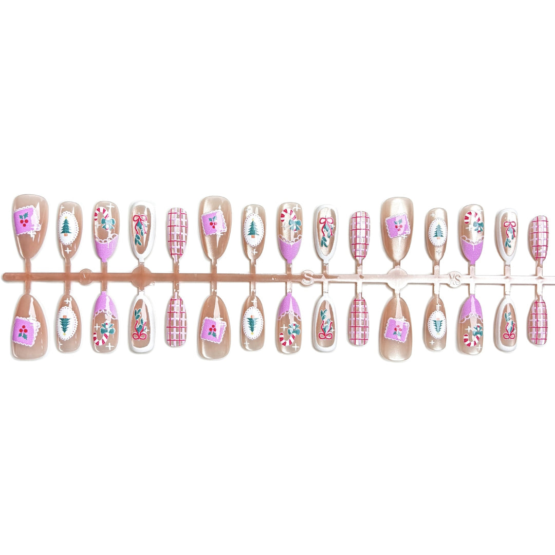 Saisonales Dekoratives Press-On Nagelkunst Set