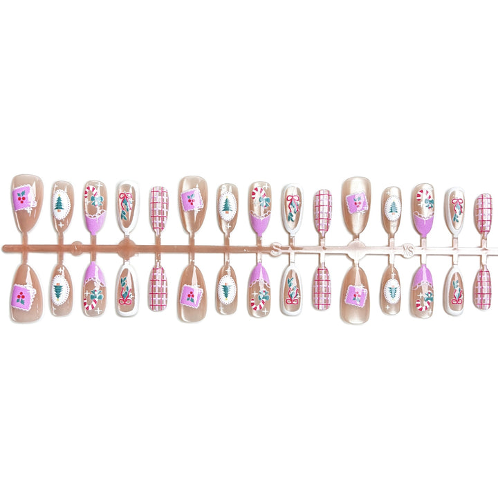 Saisonales Dekoratives Press-On Nagelkunst Set
