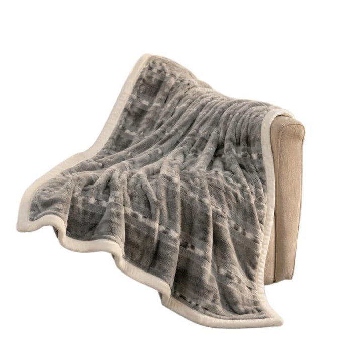 Texturiertes Wende-Fleece-Wurfdecke Karnz