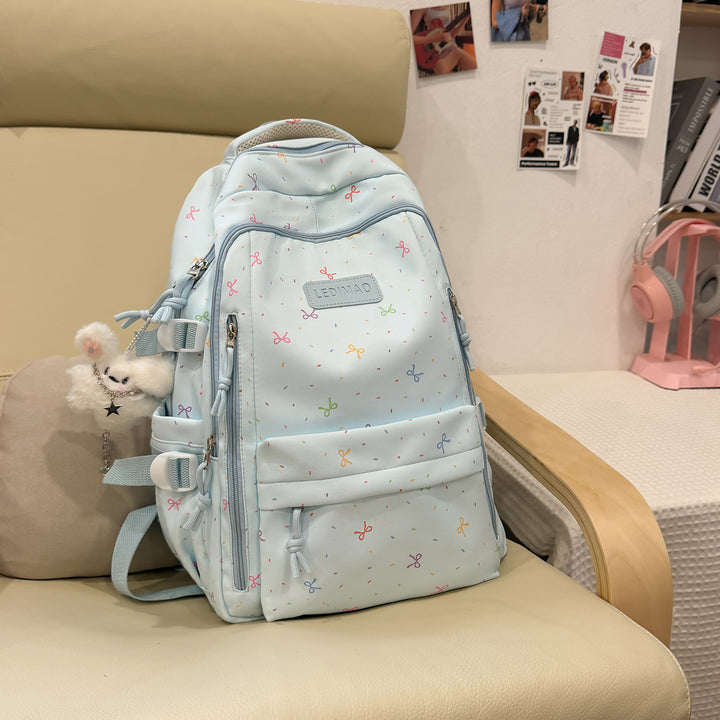 Stylischer Schulrucksack mit lustigen gemusterten Akzenten Karnz
