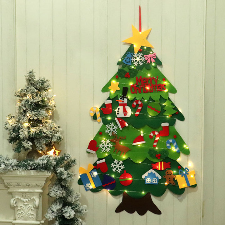 Dekorative Filz Weihnachtsbaum Wandbehang Karnz