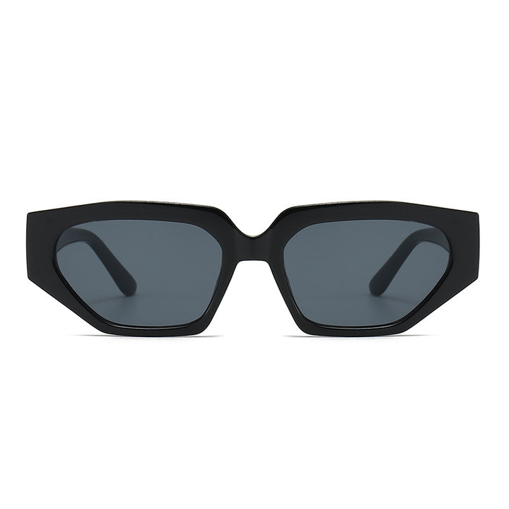 Damen Modische Sonnenbrille im innovativen polygonalen Design Karnz