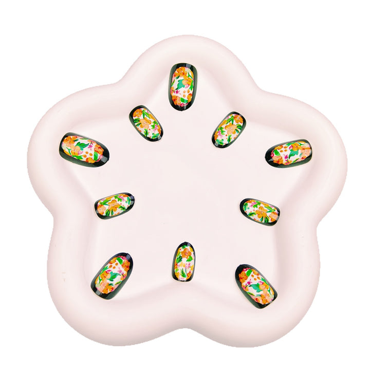Blumige Nail Art Design Karnz
