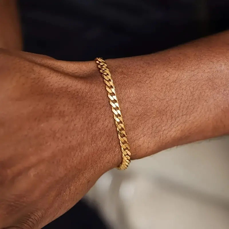 Schichtet Goldkette Armband Set Karnz