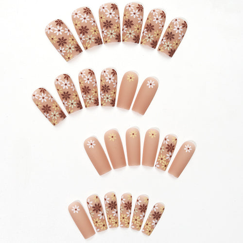 Florale Kunst Gel Press-On Nagelspitzen Karnz