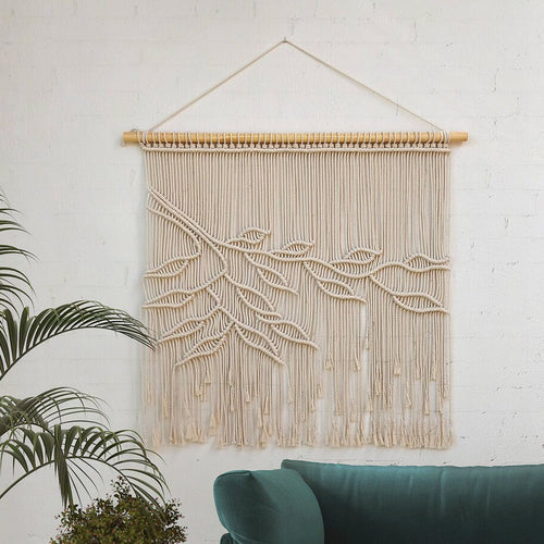 Woven Macrame Wandkunst Dekor Karnz