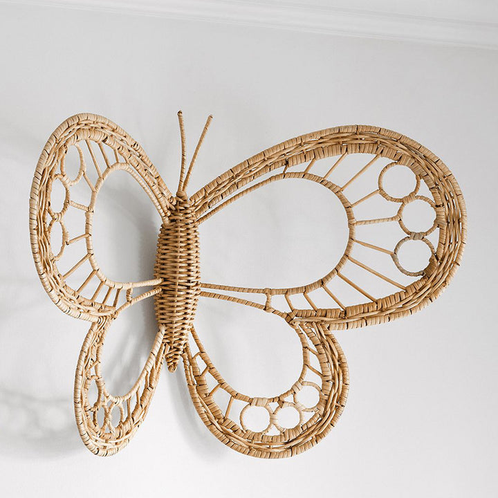 Dekorativer Wandbehang im Schmetterlingsdesign Karnz