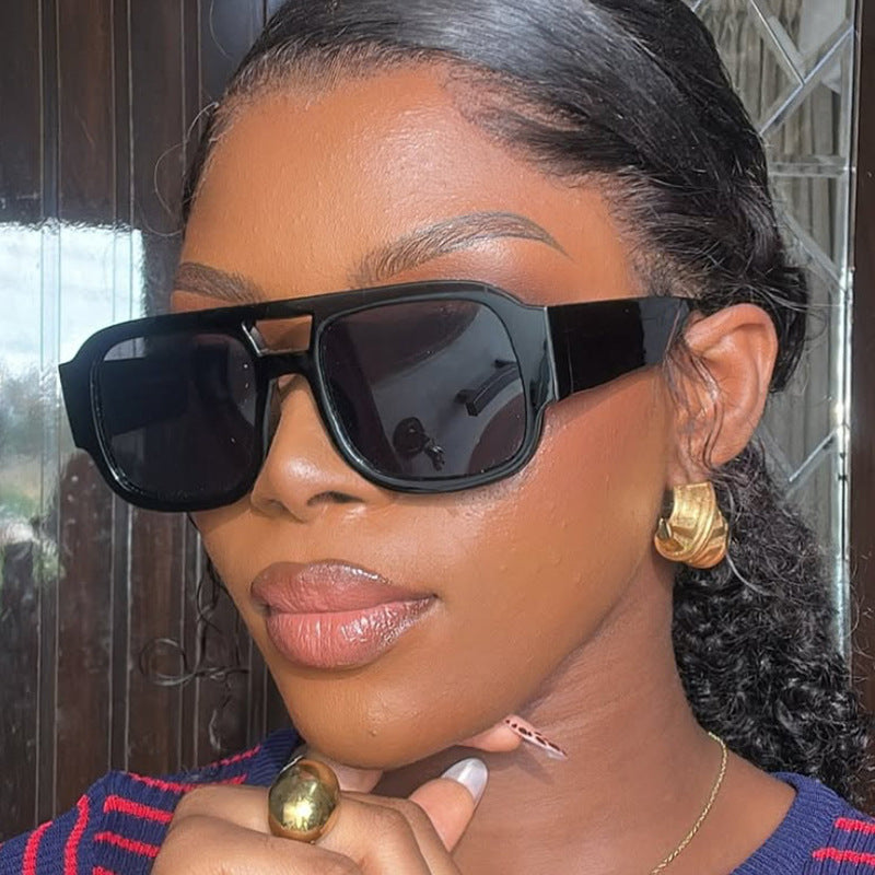 Damen moderne Sonnenbrille im eleganten Rechteckdesign Karnz