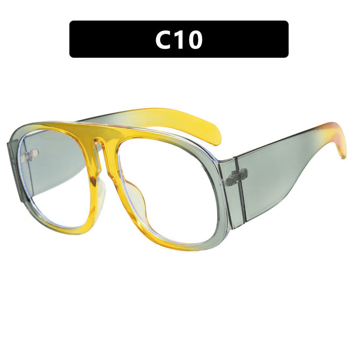 Damen trendige oversized Sonnenbrille mit modischem Farbverlauf Karnz