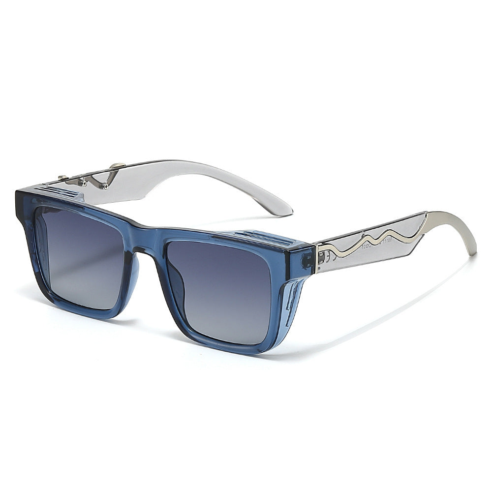 Damen modische Sonnenbrille im markanten, kantigen Design Karnz