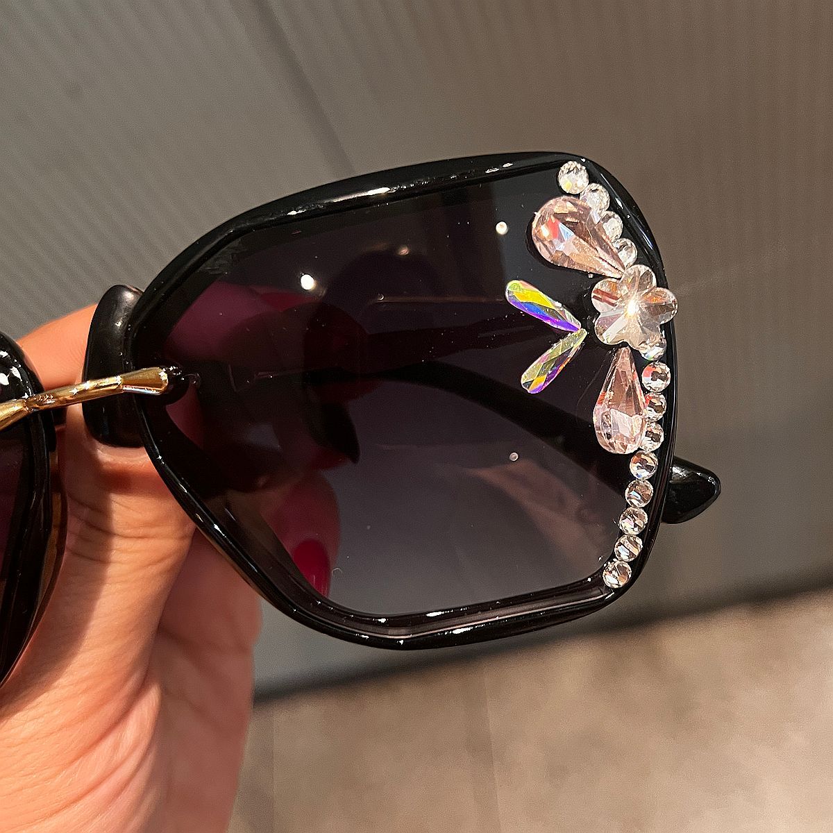 Damen Schmucksteine Sonnenbrille Karnz