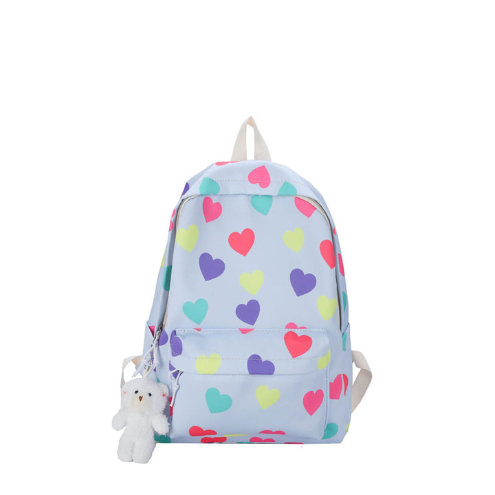 Herzgemusterter Freizeitrucksack Karnz
