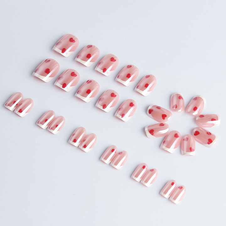 Herz-geschmücktes Gel-Nagelkunst-Set Karnz