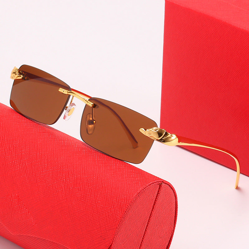 Damen modische Sonnenbrille mit elegantem Metallrahmen und innovativen Gläsern Karnz