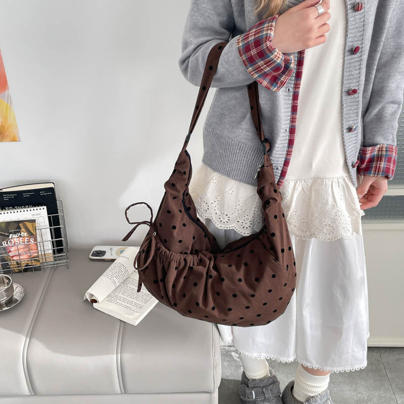 Punkte Schultertasche