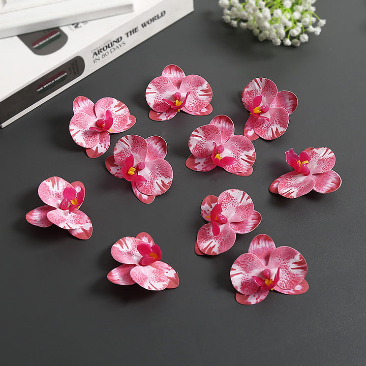 Künstliche Orchideenblütenakzente für die Wohnkultur