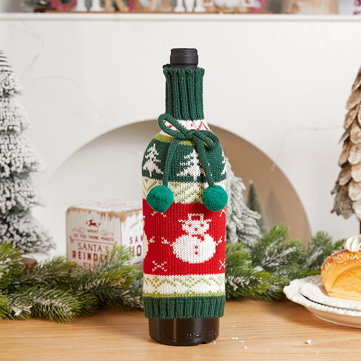 Dekorative Flaschenwärmer im Weihnachtsmann-Design Karnz