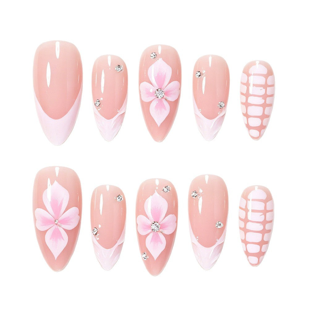 Elegante dekorative Acryl-Nagelkunst Tipps Karnz