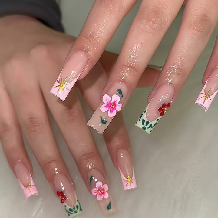 Floral Nail Art Enhancements Karnz