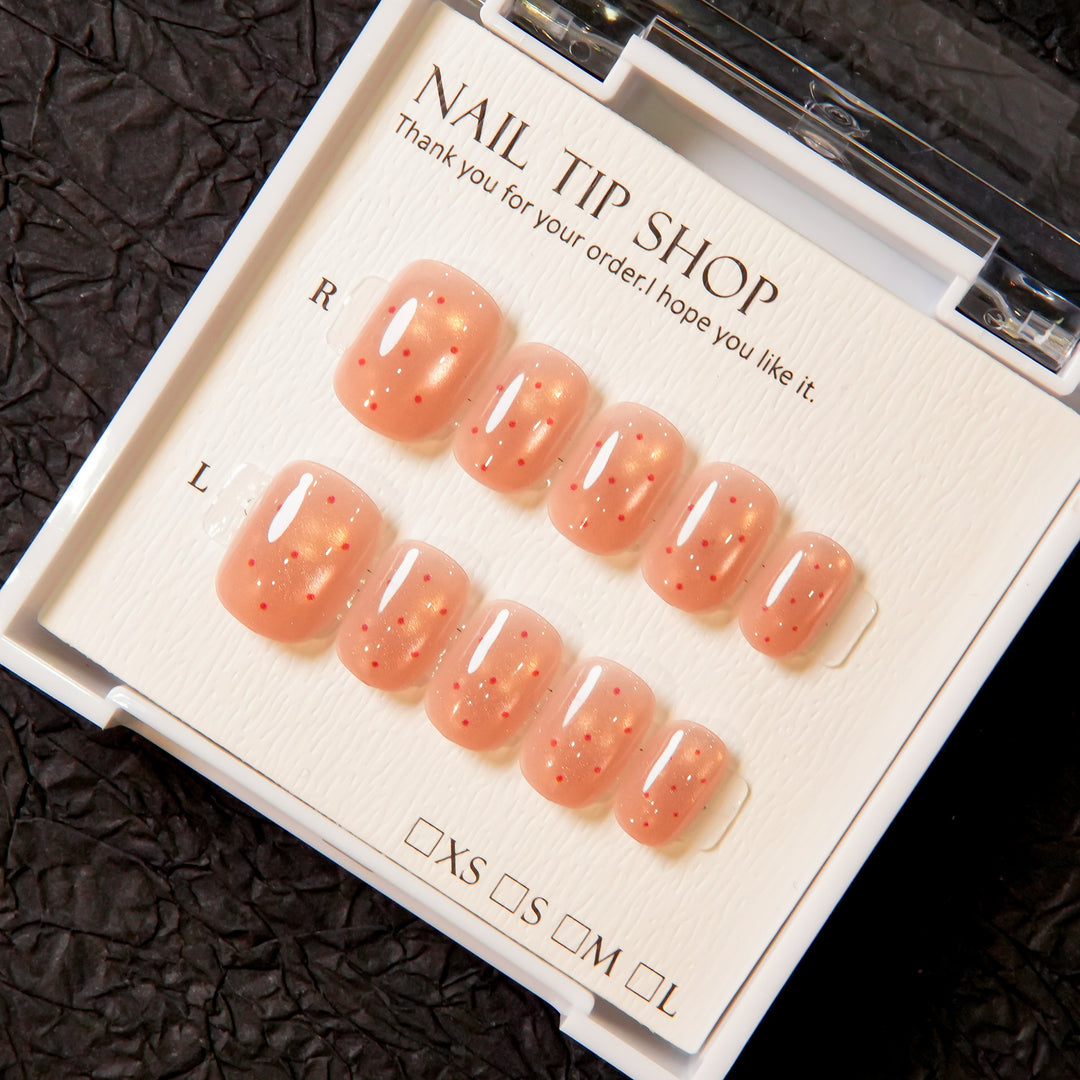 Funkelnde Press-On Nagelspitzen