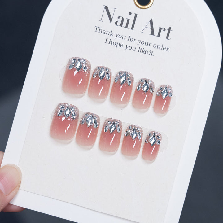 Press-On Nagelkunstset mit Strassakzenten