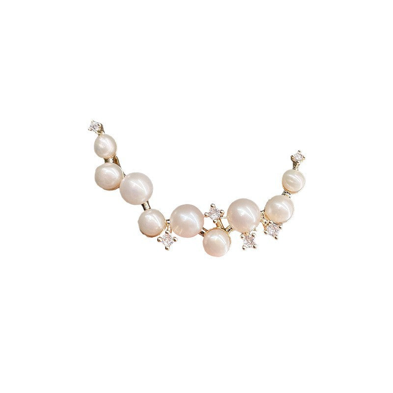 Elegante Perlenohrringe Karnz