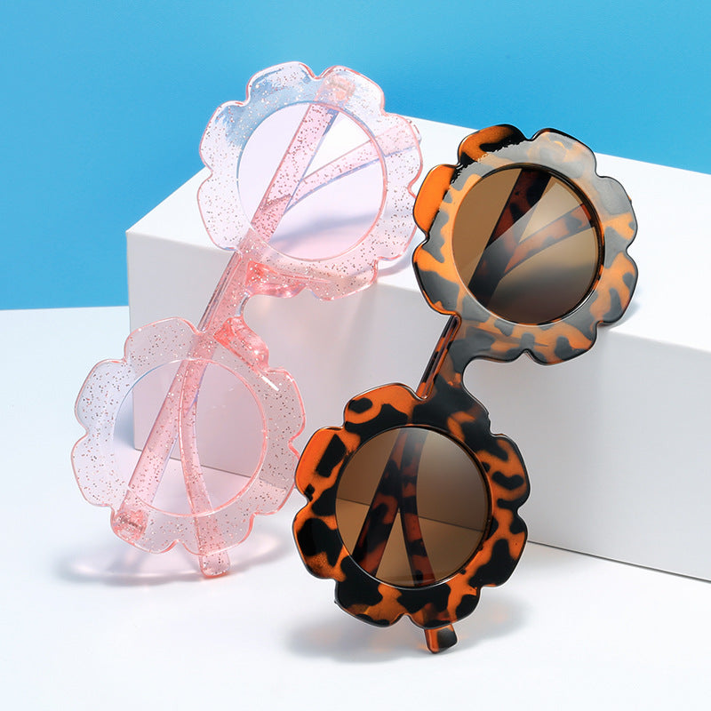 Damen verspielte Blumen-Sonnenbrille mit hoch UV-Schutz Karnz