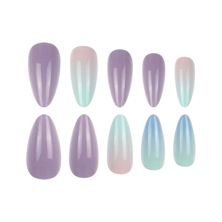 Ombre Gradient Ballerina Press-On Nägel Karnz