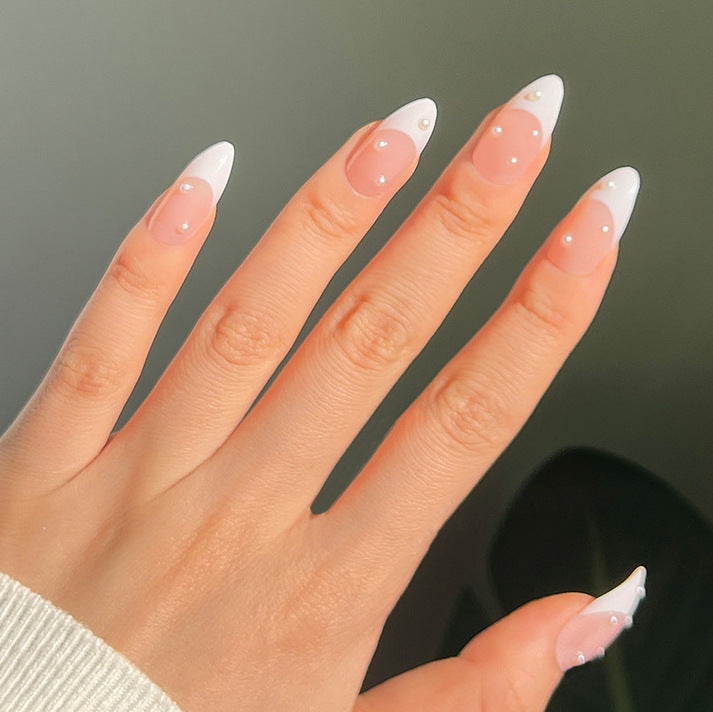 Elegantes French Tip Acrylnagelset