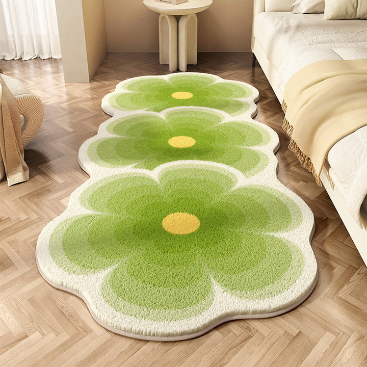 Blumenmuster Komfort Teppich
